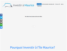Tablet Screenshot of investir-a-maurice.com